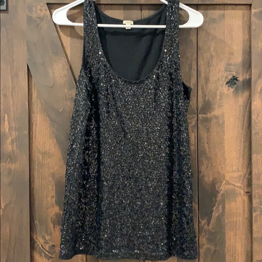 J Crew Sequin Shell